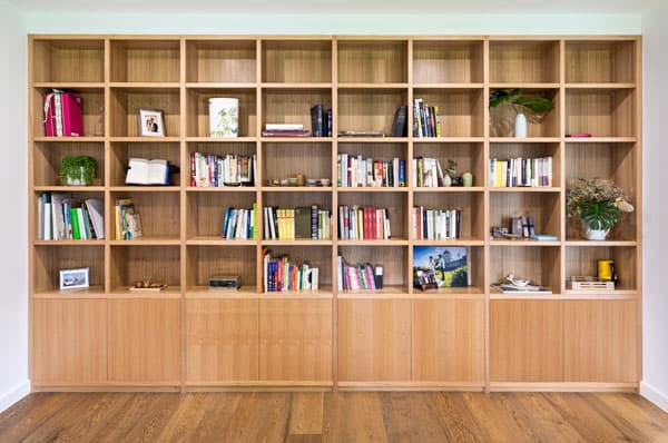 Built In Timber Bookcase